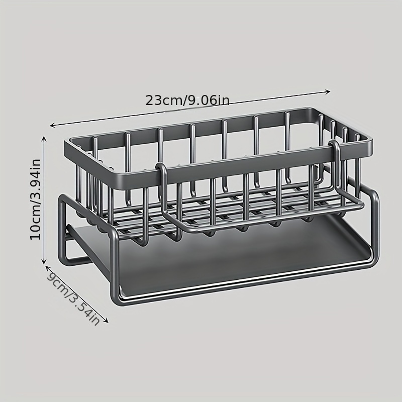 kitchen Sink Sponge Drain storage Basket rack bathroom Soap Sponge organize Holder Metal storage rack