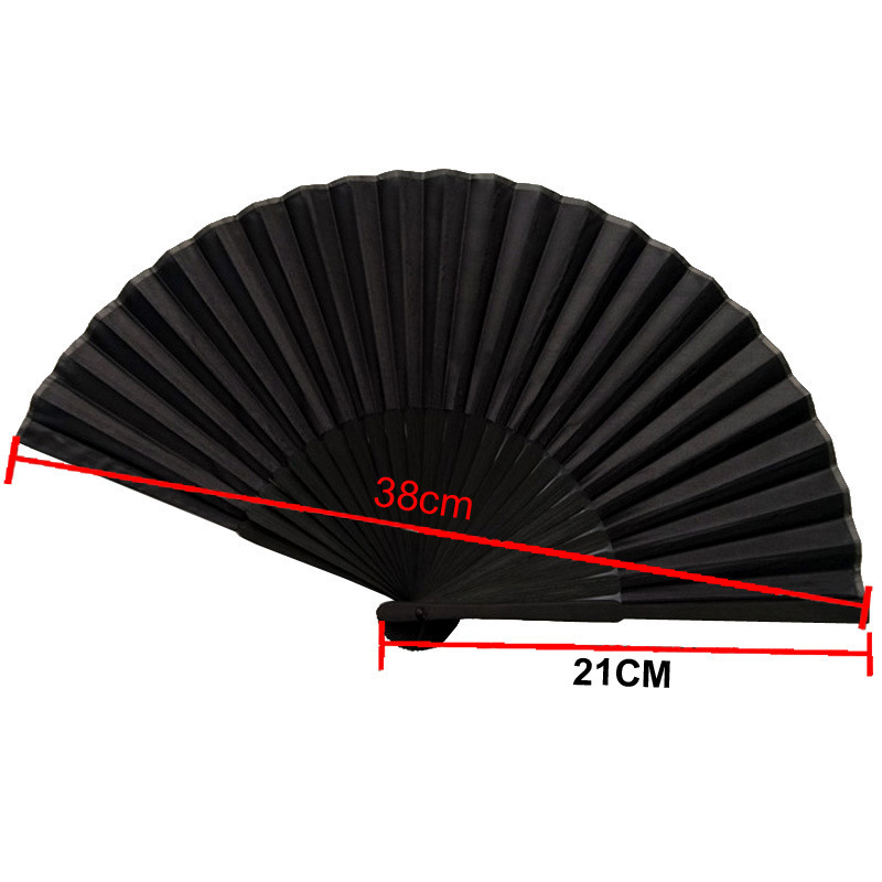 Chinese Style Black Vintage Hand Fan Folding Fans Dance Wedding Party Favo Dance Party Folding Fans