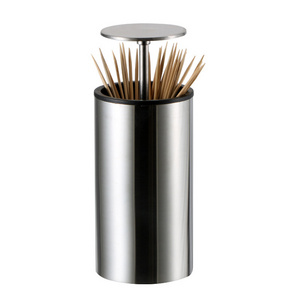 Automatic Pop-up toothpick box stainless steel toothpick box Luxury toothpick holder