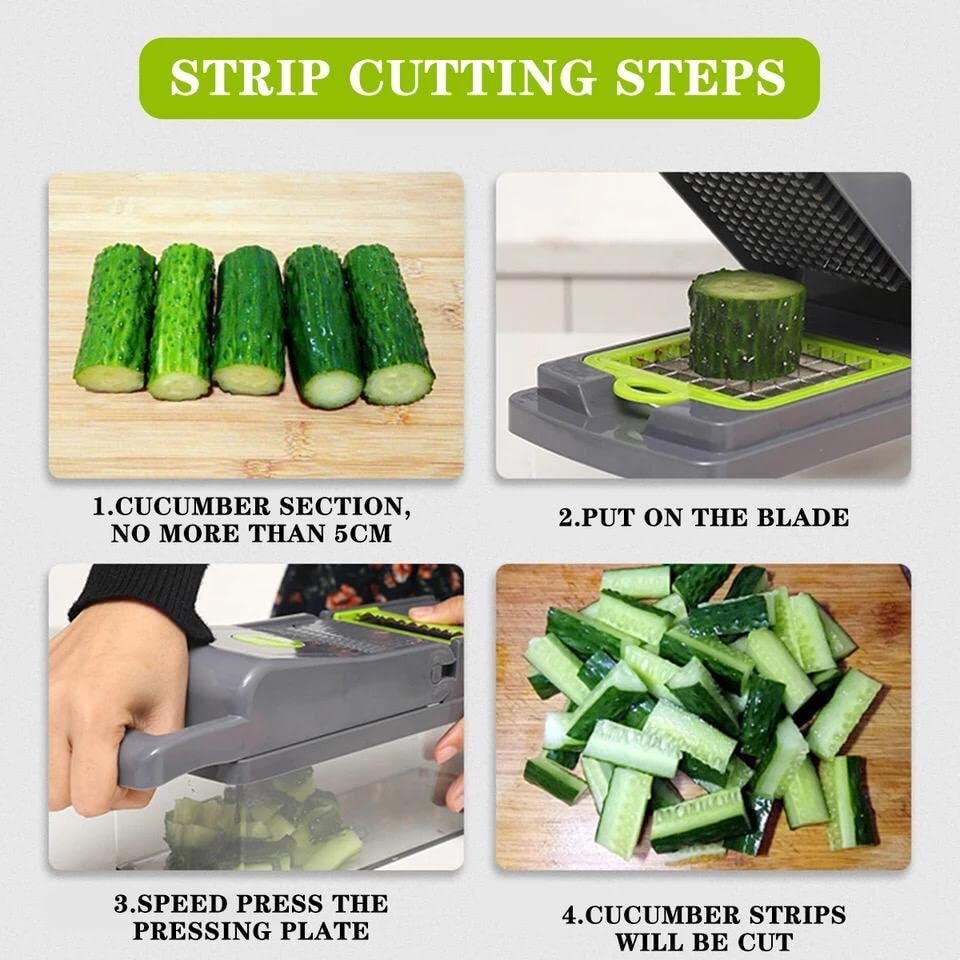 Kitchen Gadgets Discount 8-Blaeds Mandolin Manual Onion Veggie Chopper Dicer Kitchen Slicer Multifunctional Vegetable Cutter