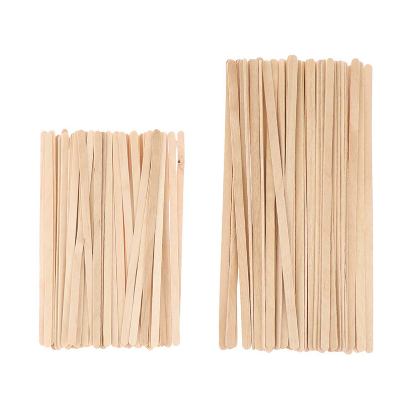 Wooden Stirrers Hot Cold Drinking Stir Beverage Coffee Sticks Ice Cream Bars Frozen Treats Stick Bar Bin Bag