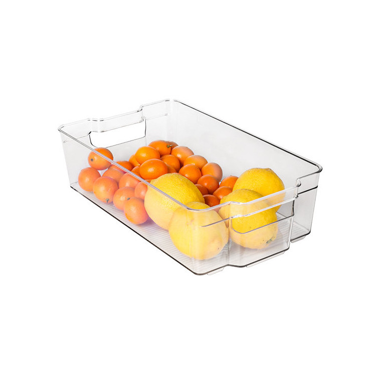 Fridge Storage Transparent PET Kitchen Organizer Storage Box Fridge Organizer