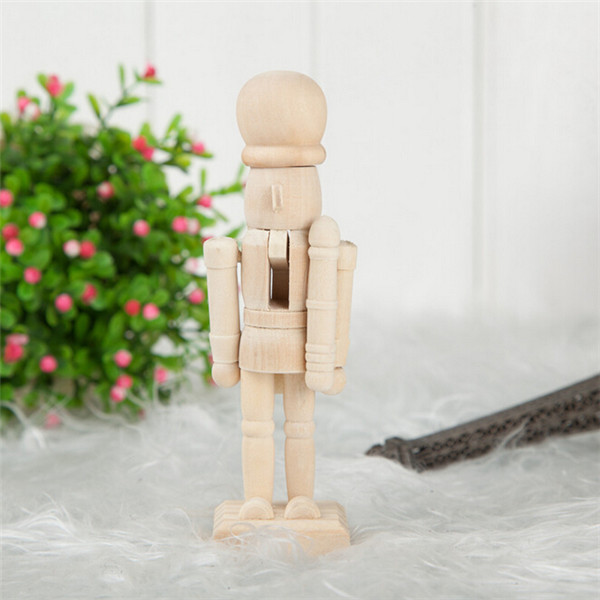 new wooden christmas unpainted nutcracker