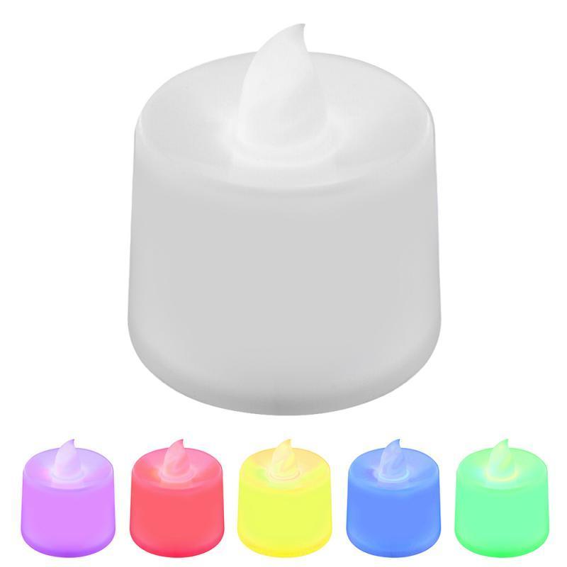 Flameless LED Candles Electronic Candle Lamp Tea Light Home Festival Romantic Valentine's Day Wedding Party Decor