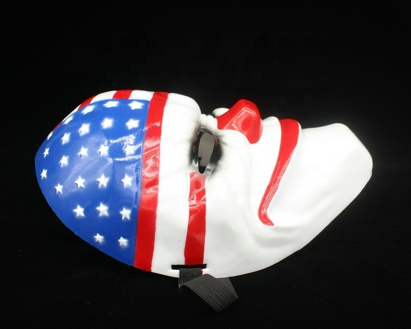 Halloween US Flag Clown Masks Masquerade Party Scary Clowns Carnival Mask Payday 2 Horrible Funny Pay Day Mask Prop Supplies