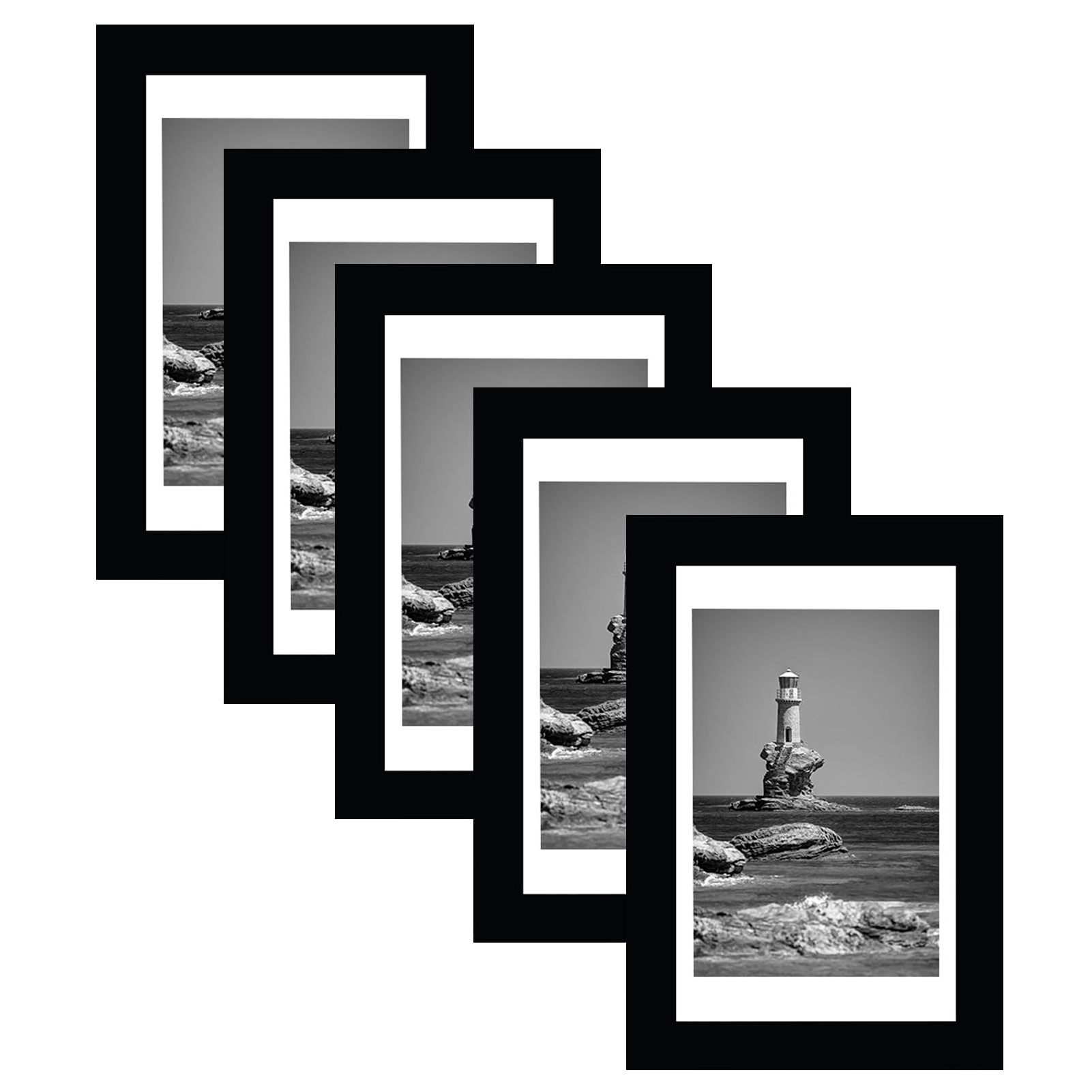 A1,A2,A3,A4,A7,4x6,5X7,6X8,8x10,11x14,12x16,12x18,16x20,18x24,24x36 black White Poster picture wood photo frame