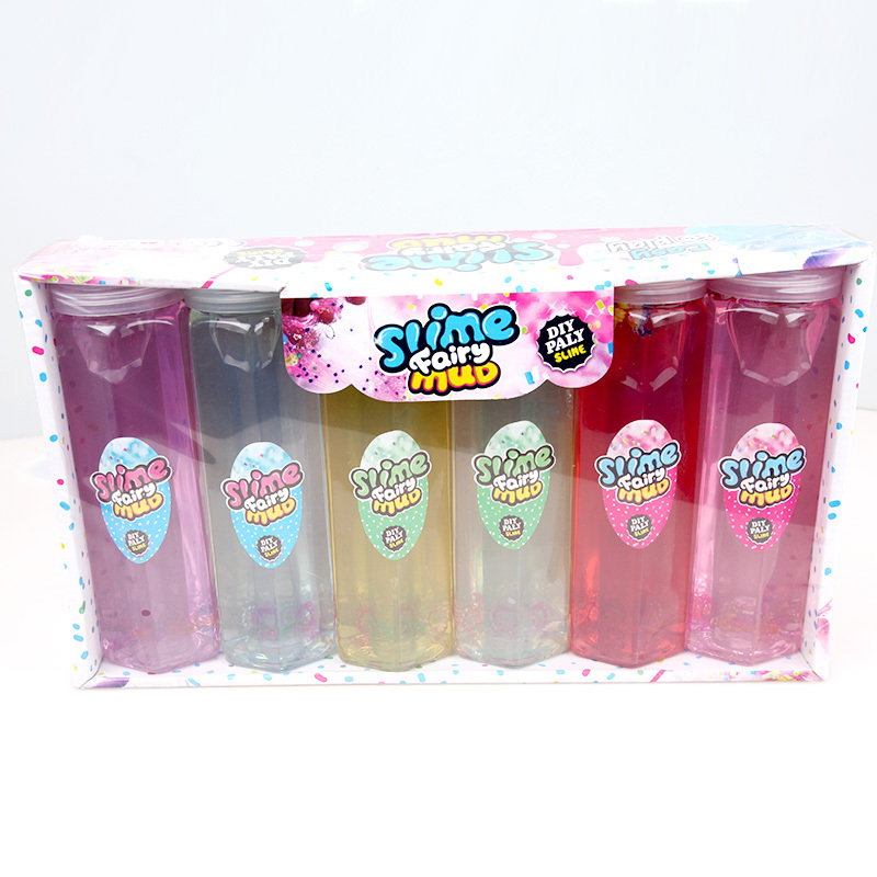 Educational Slime Toys Product Kids Barrel Colorful Scented Charms Crystal Putty Slime