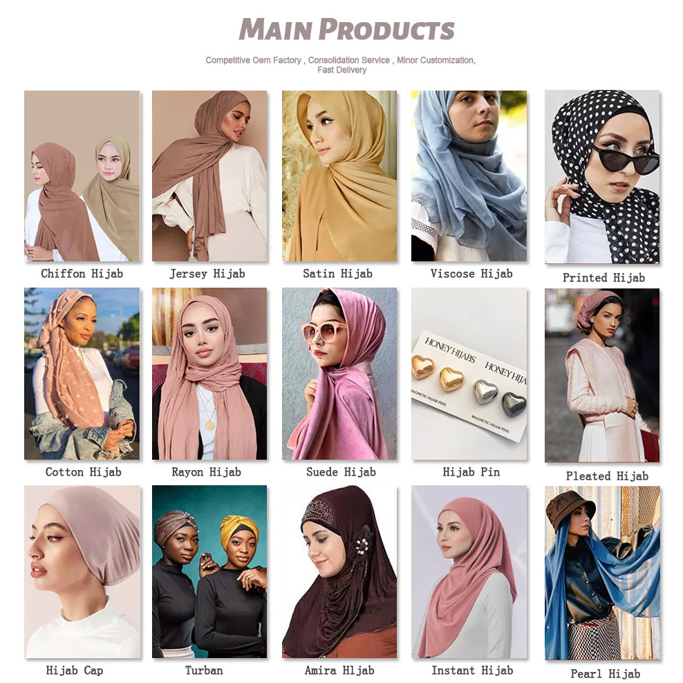 Custom Logo Wholesale High Quality Long Chiffon Women Shawl Hijab Scarf Plain Premium Heavy Chiffon Hijab