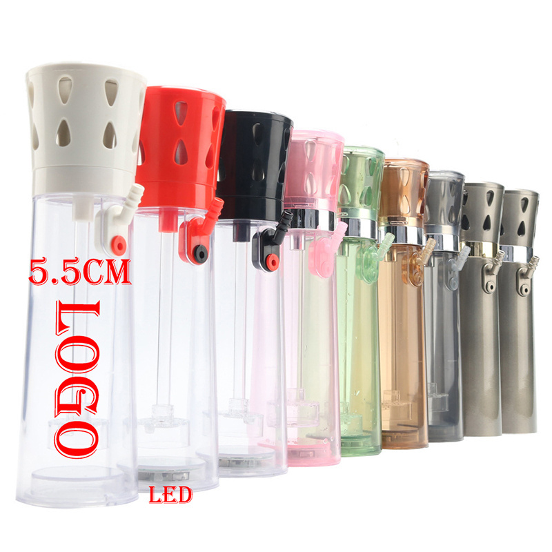 Futeng portable plastic silicone water bottle hookah cup hookah wholesale shisha hookah led light base