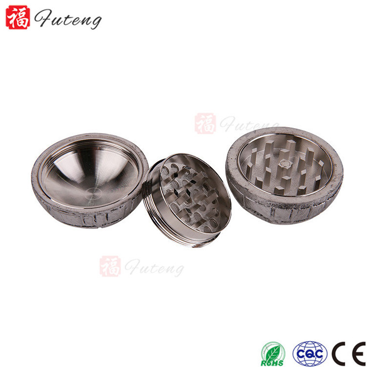 Futeng Resin Zinc Alloy 3 Parts Pokeball Herb Grinder 55MM  Wholesale Popular Smoking Crusher