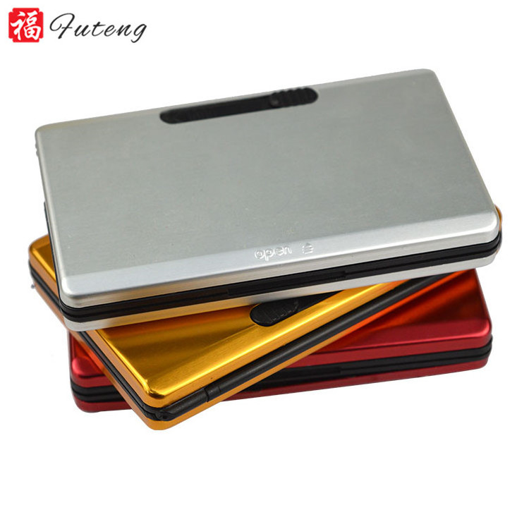 Futeng Mixed Color Classic style Durable Use aluminium case  cigarette case