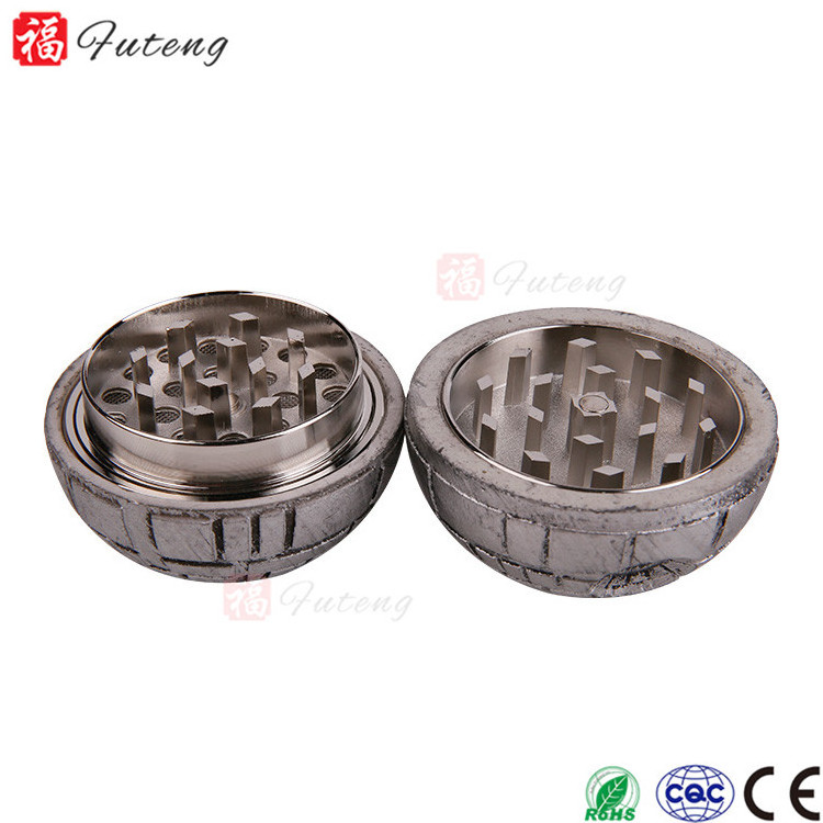 Futeng Resin Zinc Alloy 3 Parts Pokeball Herb Grinder 55MM  Wholesale Popular Smoking Crusher