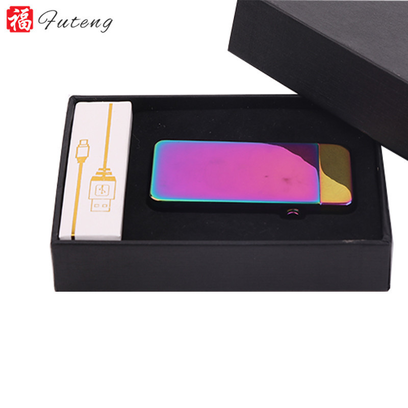 Futeng electronic cigarette usb rechargeable  lighter windproof electric lighter