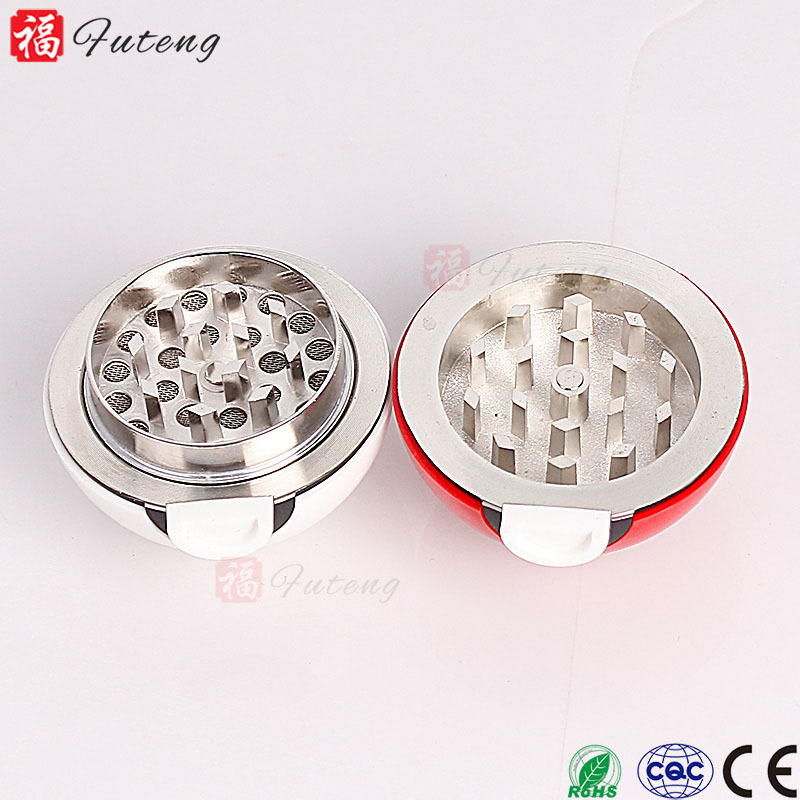 55mm Popular Zinc Pokemon 3 Parts Wholesale Pokeball Grinder Herbal Pokemon Grinder