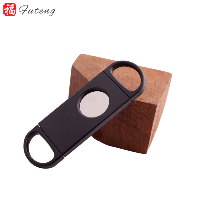 Custom Best Quality Metal Double Blade Cigar Cutter Gift Set Travel Cigar Humidor Cigar Cutter