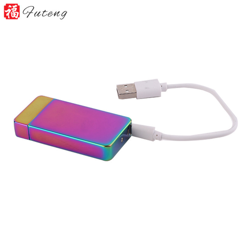 Futeng electronic cigarette usb rechargeable  lighter windproof electric lighter