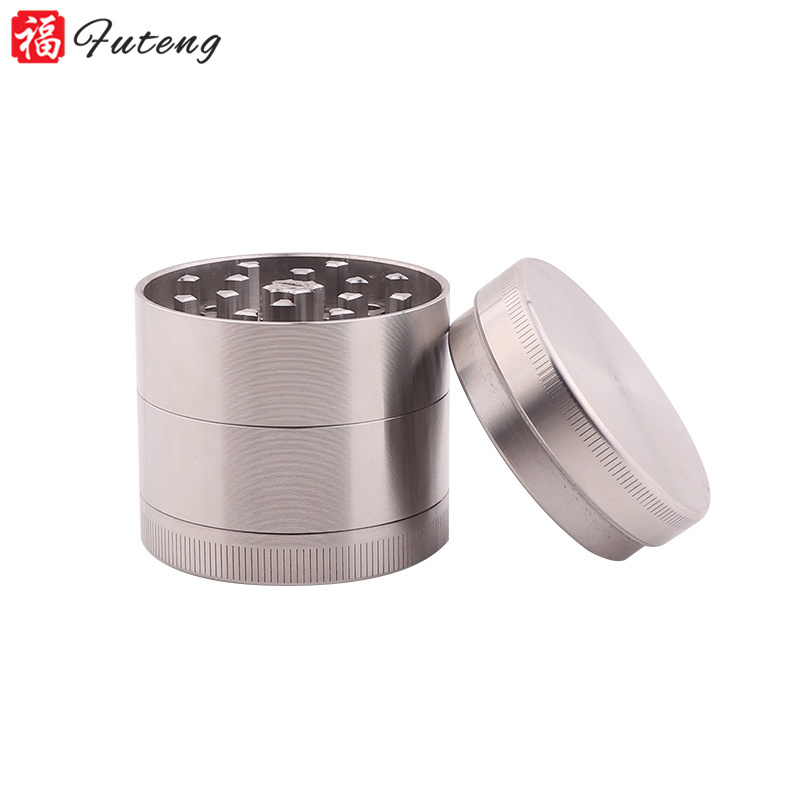 High Quality Stainless steel 50mm Grinder Big Metal 4 Layers Wholesale Stainless steel Herb Grinder Tobacco Metal