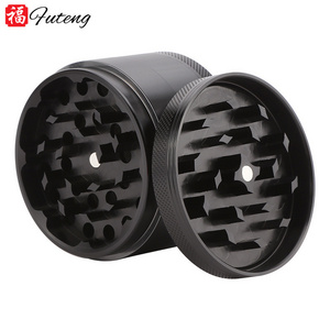 Futeng 63mm grinders herbal tobacco Larger CNC Tobacco Grinder Fashionable aluminium 4 Parts Herb Grinder