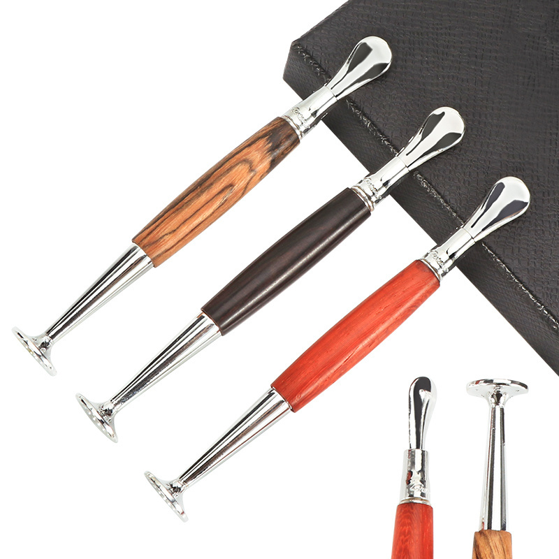 Futeng wood metal tobacco pipe tamper tool for smoking pipe cleaning tool double ended tobacco pressure rod smoking accessories