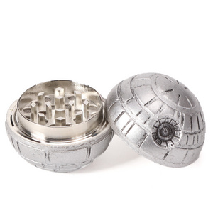 Futeng 3 Parts Ball Zinc Spice Tobacco Herb Grinder Wholesale 50mm Tobacco Dry Spice Grinder with Gift Box