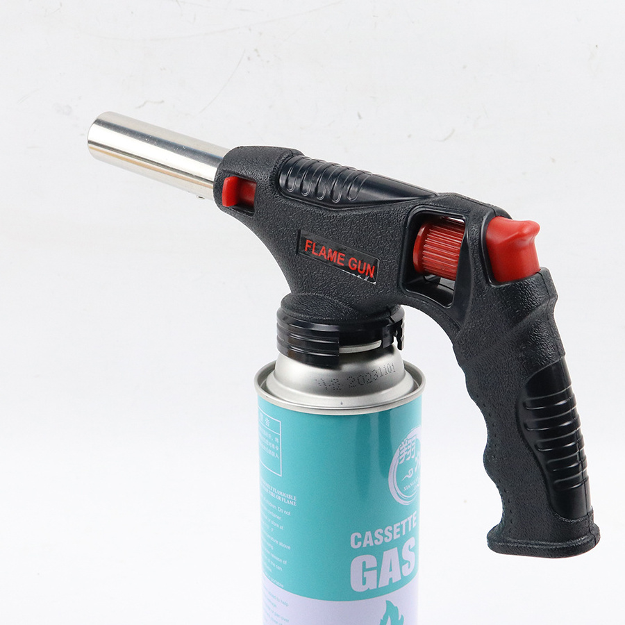 New Cassette Spitfire Gun Roasted Pig Hair Artifact Gas Welding Torch Flamethrower ODM Supported Outdoor BBQ Spray Gun Head