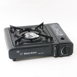 Wholesale happy home Single Burner Small Car Travel gas stove Outdoor camping portable butane gas stove with box