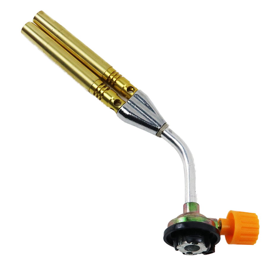 High Quality Copper Double Tube Brazing Gas Butane Welding Torch Low Price Flame Gun for Cutting and Torching