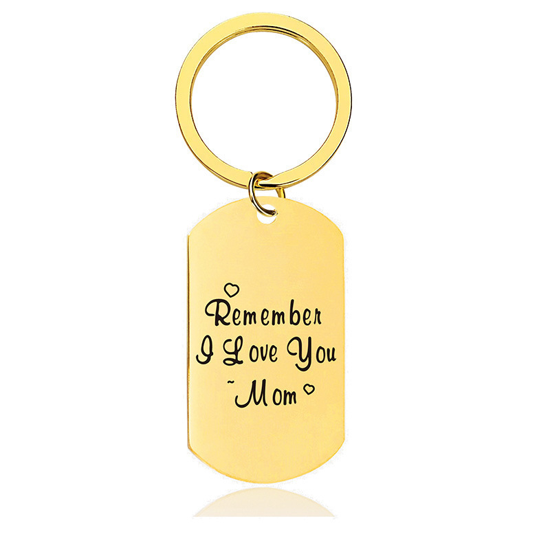 Ywganggu Stainless Steel Custom Mothers Day Gifts 2024 Keychain Laser Engraving Metal Mothers Day Wholesale Gifts Keychain