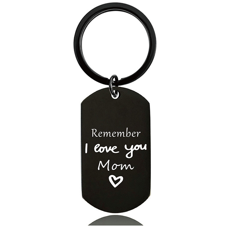 Ywganggu Stainless Steel Custom Mothers Day Gifts 2024 Keychain Laser Engraving Metal Mothers Day Wholesale Gifts Keychain