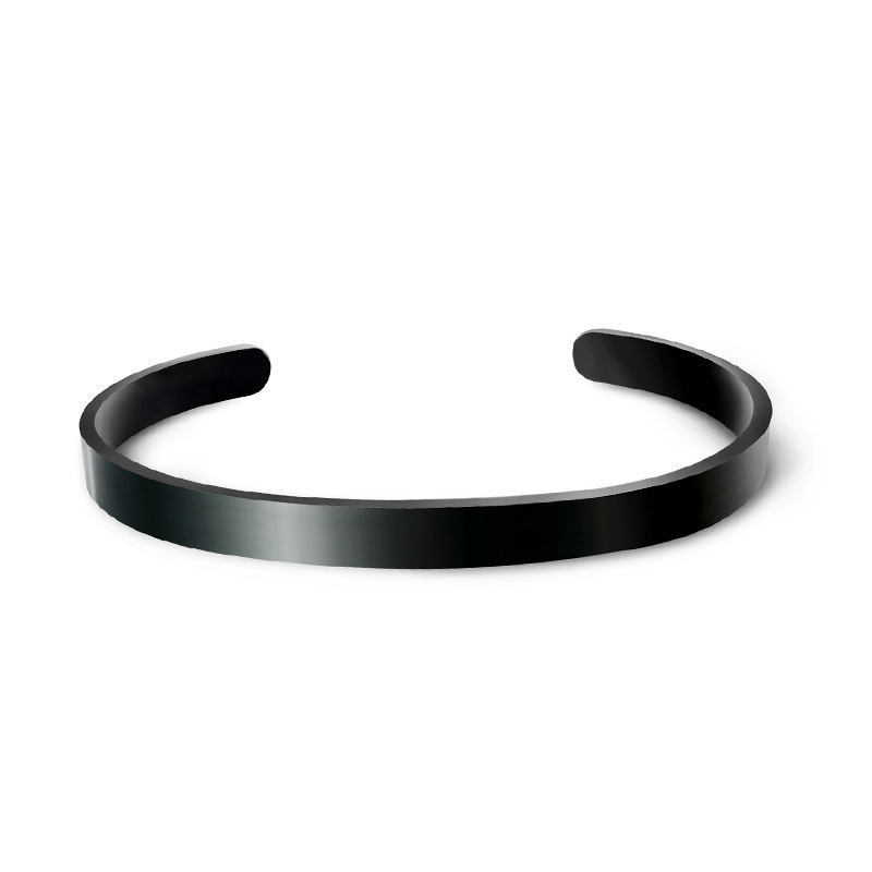 Ywganggu Custom Logo Engraved Cuff Bracelet Stainless Steel Blank Metal Bracelet Blanks Stainless Steel Bangle Jewelry