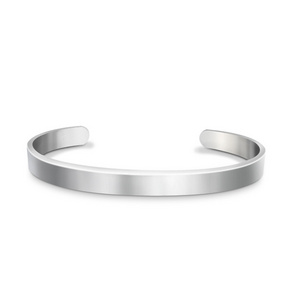 Ywganggu Custom Logo Engraved Cuff Bracelet Stainless Steel Blank Metal Bracelet Blanks Stainless Steel Bangle Jewelry