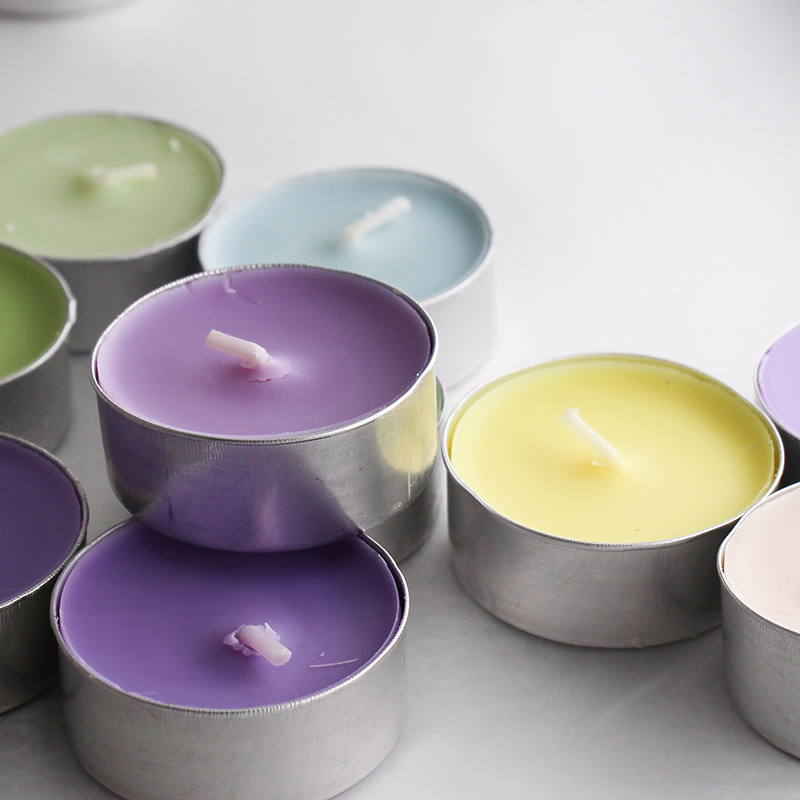 Hot-sale Long Burning Time Paraffin Wax Tea Light Candle for Date Meditation Aromatherapy Festivals Boil Tea