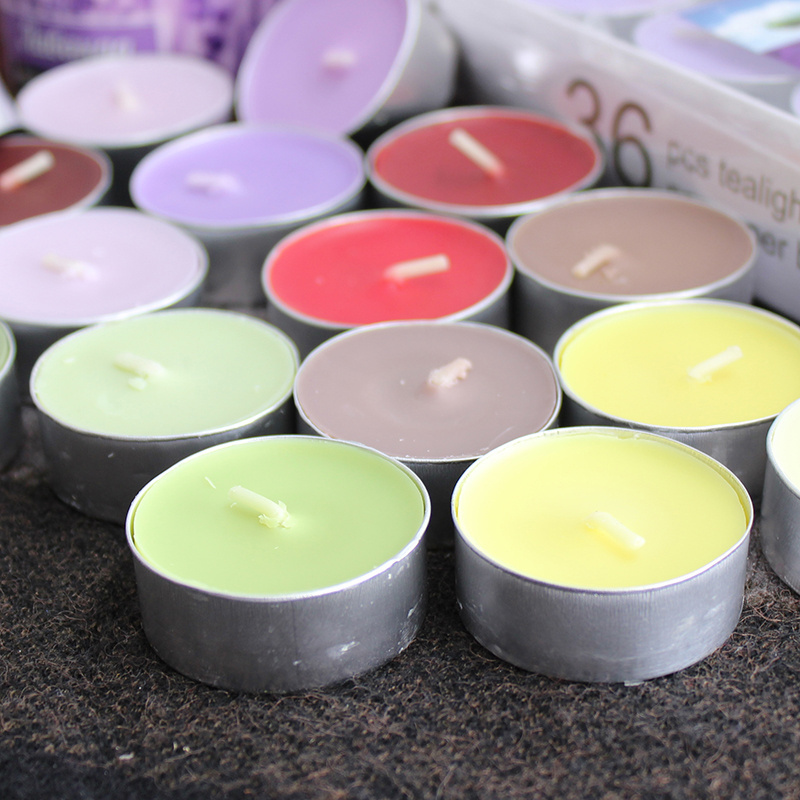 Hot-sale Long Burning Time Paraffin Wax Tea Light Candle for Date Meditation Aromatherapy Festivals Boil Tea