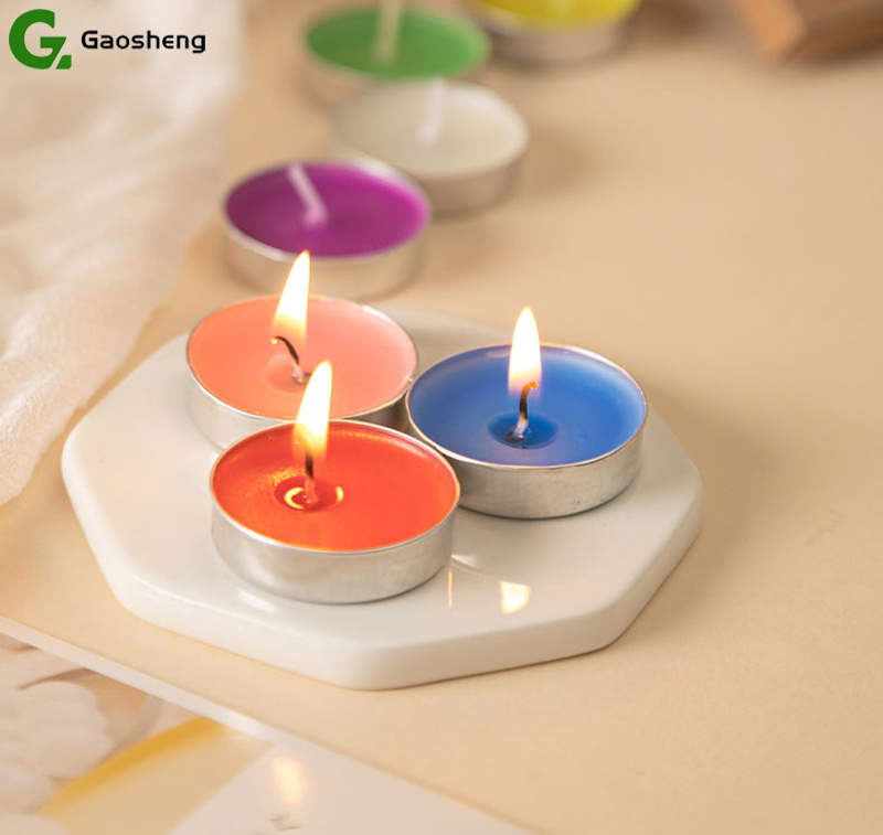 6g Best Price Custom Available Fashionable More Popular Small Paraffin Wax 2 Hours Tea Lights For Date Party Home Use