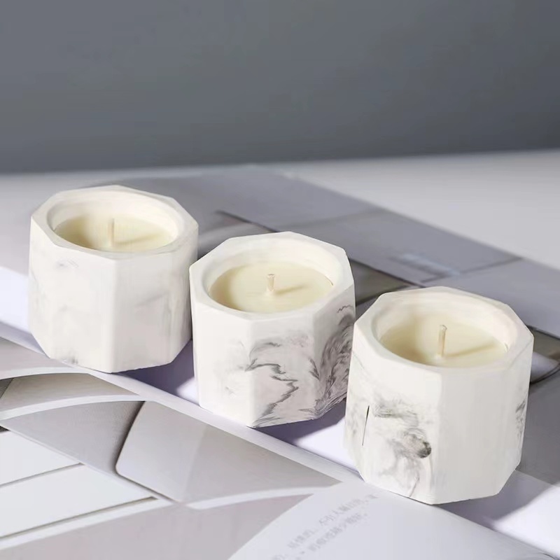 2023 New Design Free Sample Spiritual Beautiful Fashionable Gypsum Scented Candle for Home Hotel Office Use