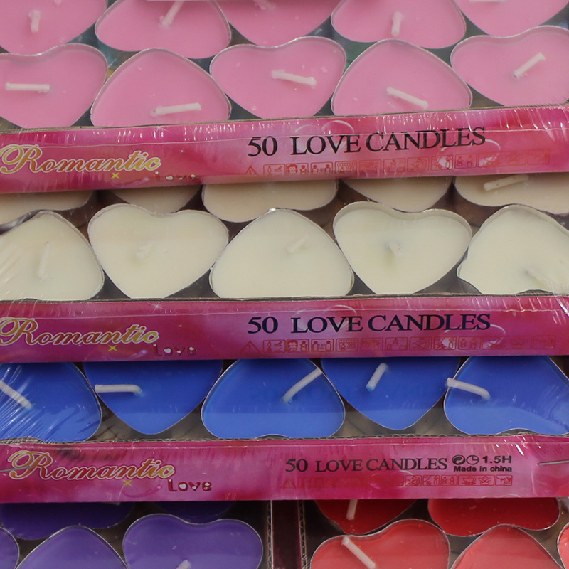 Hot Selling Heart-Shaped Candle Valentine's Day Wedding Confession Tea Light Candle Smokeless Love Festival Luxury Candle