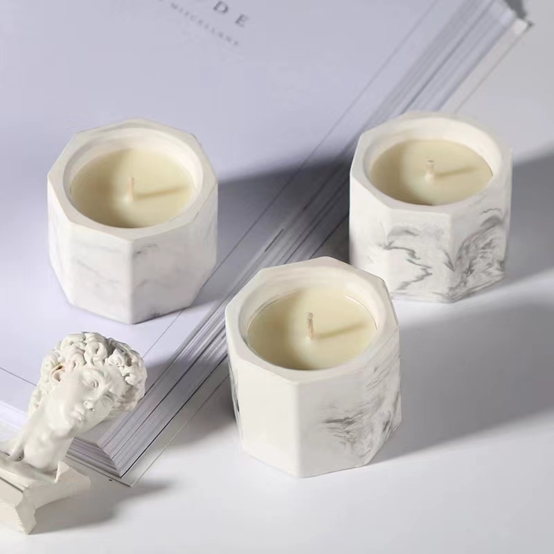 2023 New Design Free Sample Spiritual Beautiful Fashionable Gypsum Scented Candle for Home Hotel Office Use