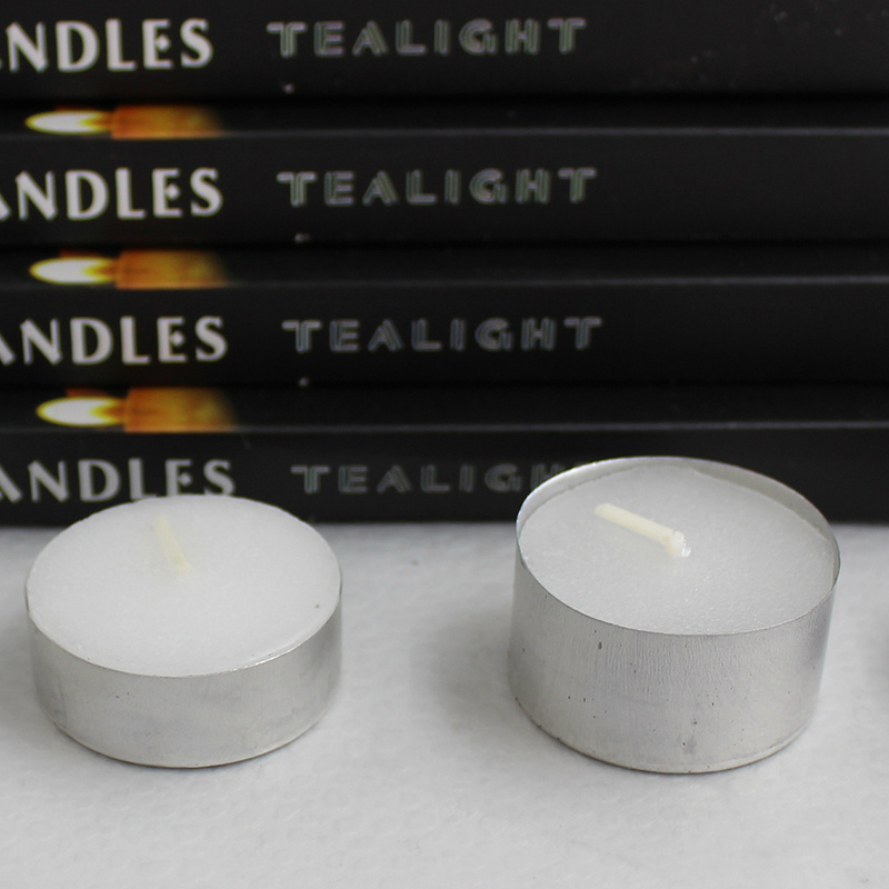 10 White Tea Light Candles Superior Quality Unscented Non-toxic - 8 Hours Burn Tealight