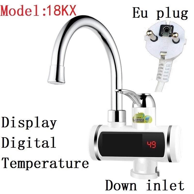 GF18KX instant tap heater 220V 3000W led/digital plastic instant electric hot water heater tap heating faucet