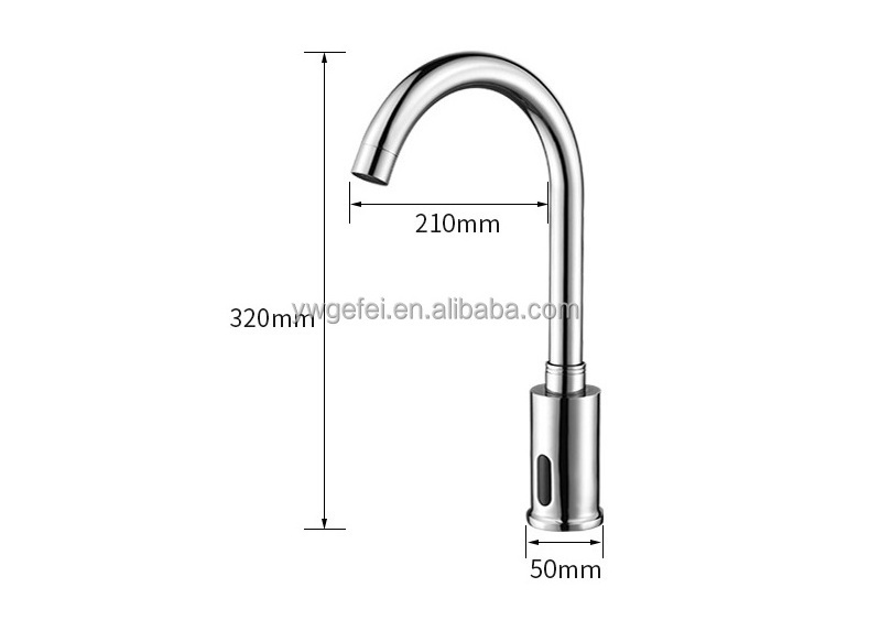 KF No handle smart touch infrared smart touchless automatic kitchen faucet auto sensor faucet sensor