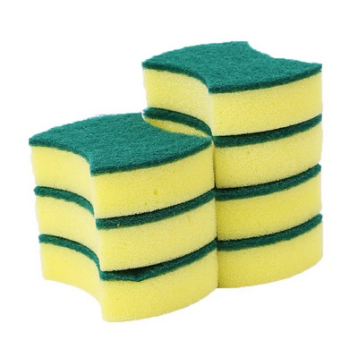 Two-sided Dish Pan Pot Washing Scrub Sponge Magic Cleaning Sponge