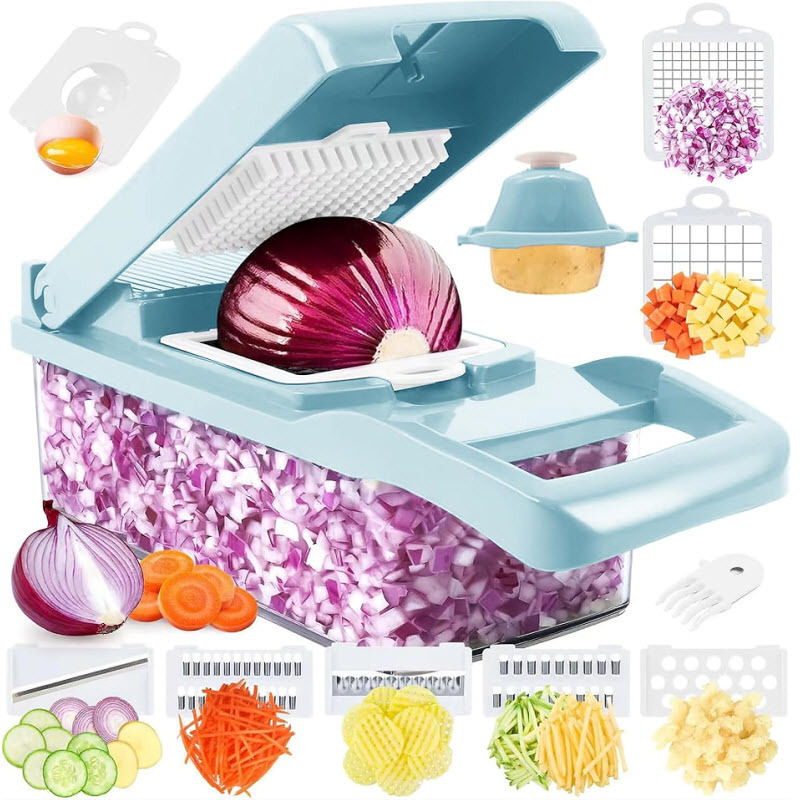 Vegetable Chopper Food Processors Manual Slicer Fruit Cutter Carrot Cheese Grater Onion Chopper