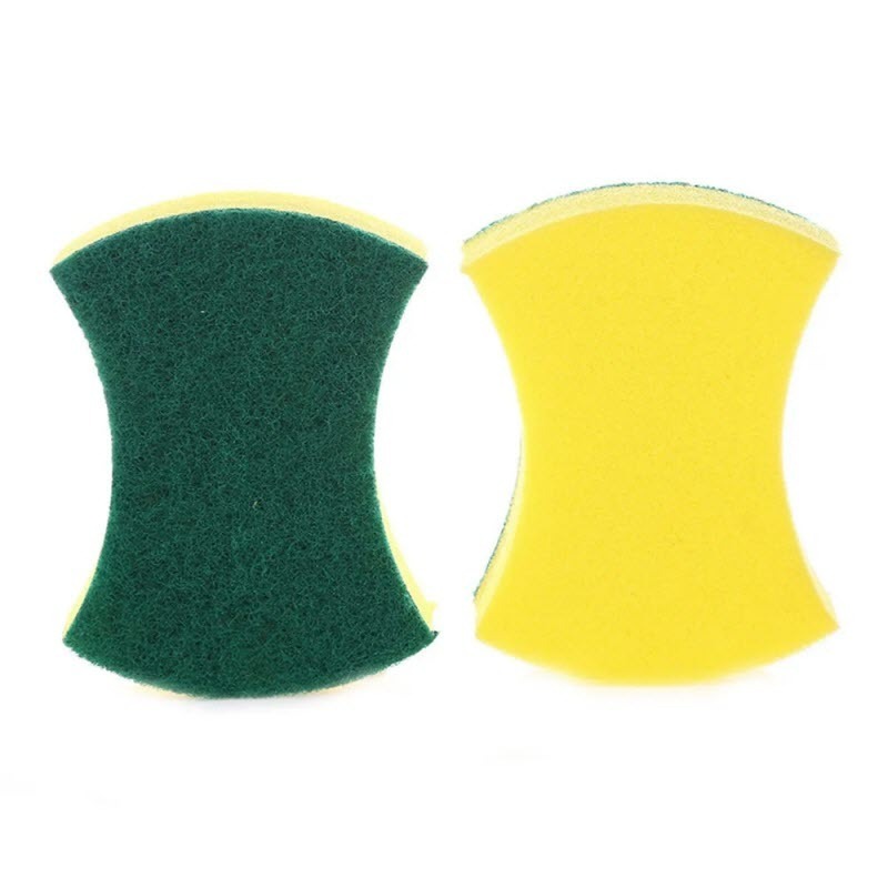 Two-sided Dish Pan Pot Washing Scrub Sponge Magic Cleaning Sponge