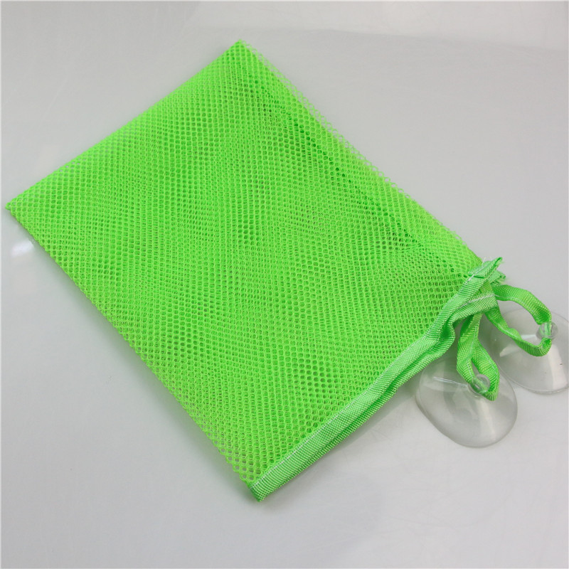 Bathroom Storage Bag Folding Organizer Eco-Friendly Baby Bathroom Mesh Toy Storage Bag Child Bath Net Bag