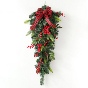 Door & wall upside Down Christmas Tree decorations