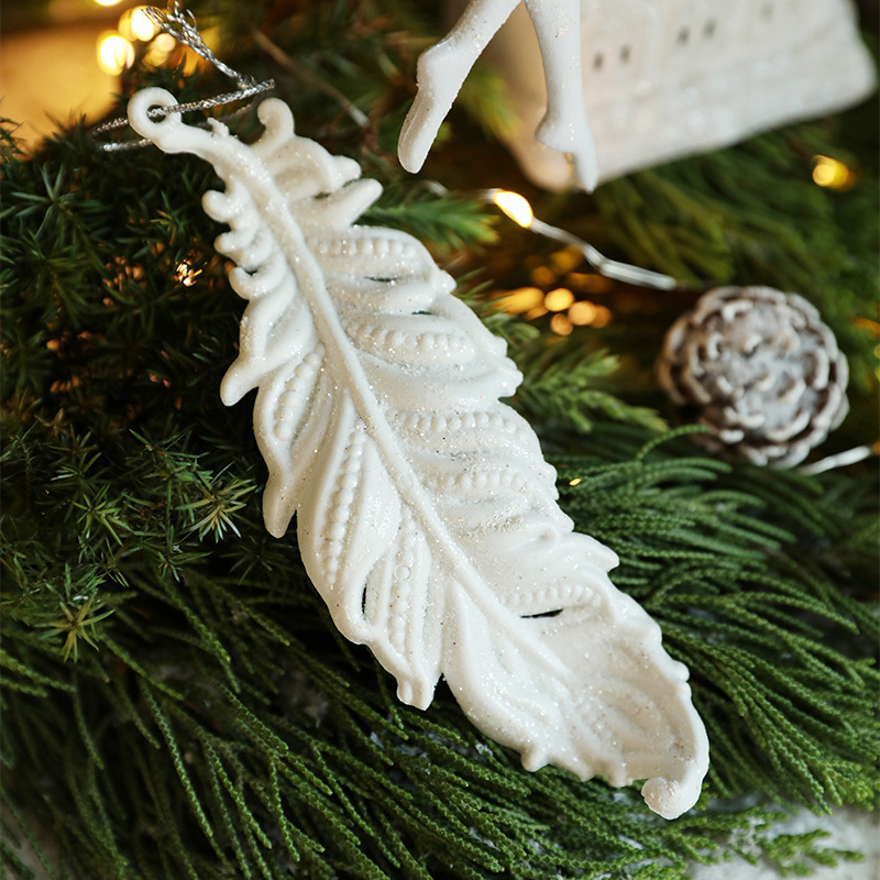 Xmas Christmas pendant Angel Wings Elk deer Christmas Pinecones Snowflakes Christmas Tree Hanging Pendants Ornaments