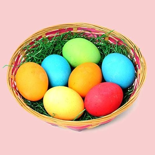 Easter Grass 6 colors Recyclable Paper Shred for Easter Basket Filler Stuffers, Easter Egg Hunt, Easter Party Favor.