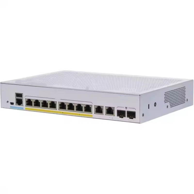 Business 350 Series Managed Switch CBS350-8FP-E-2G-CN 10/100/1000 PoE+ Ports 60W Power Budget 8 Gigabit Ethernet 2 SFP Ports