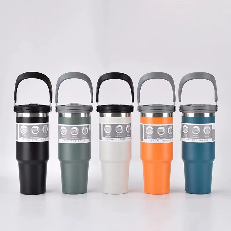 A mazon best-selling car cup outdoor portable portable ice crea cup vacuum insulated large capacity insulated cup wholesale