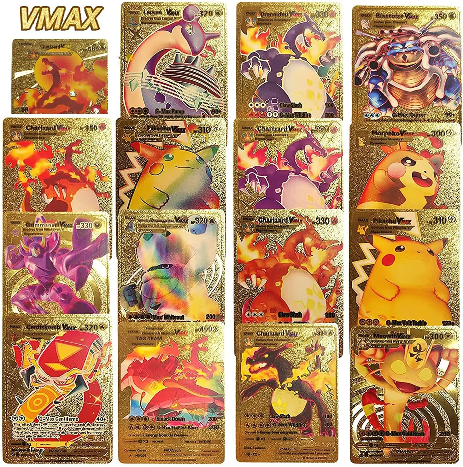 Wholesale Venusaur 55 Cards/Box English Pvc Vmax Gx Ex Gold Poke Mon Trading Cardsds